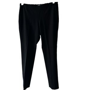 6397 Slim Pull On Pants Women's Sz XS  in Black Wool Stretch‎ Elastic Waist